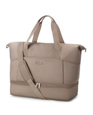 Weekender Bag for Women, Foldie Travel Bag Expandable with Basic 1 Pc Camel