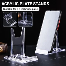 Acrylic Adjustable Plate Stand For Display Holder Picture Mini Easels Decoration