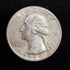 90% Silver - 1964 Washington Quarter  - 08-71