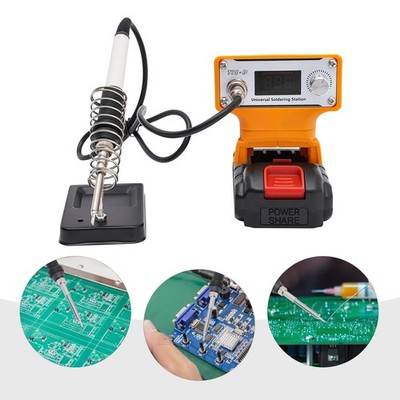 T12-D Digital Display Soldering Iron Station Kit w/Tip Holder& Long Handle Wire