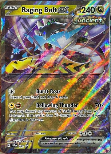 Raging Bolt ex Black Star Promo - SVP145 - Scarlet & Violet Pokemon 2024