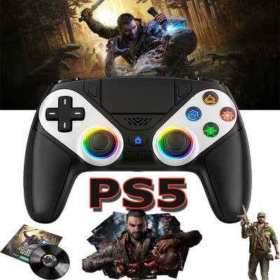 US 1X For Sony Playstation 5 PS5 DualSense Wireless Black Controller w/Flash NEW