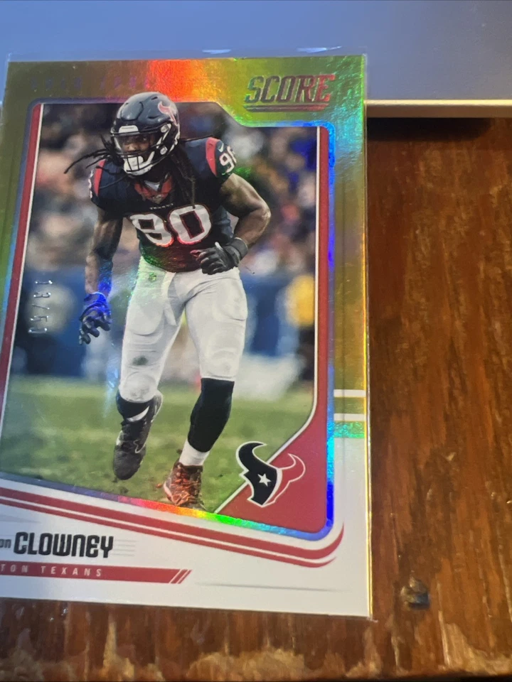Jadeveon Clowney 2018 Score Gold Zone SP #130 Houston Texans /50 - Image 2 of 4