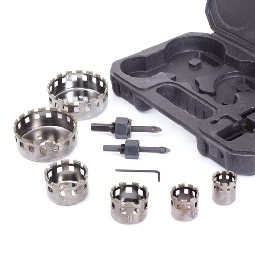 Uxcell 2-Inch (50mm) Diamond Coated Glass Hole Saw – For Ceramic Tile, Marble, Porcelain, Rock, Brick & Bottles (Nickel Plated)