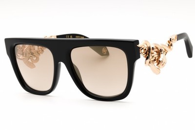 ROBERTO CAVALLI SRC014M 700G Sunglasses Black Frame Brown Lenses 57 Mm