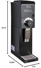 BUNN G3HD Precision 3 lbs Burr Coffee Grinder (22100.0000) - Black