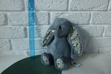 Jellycat Medium Blossom Dusky Blue Bunny 12" Soft Plush Toy BNWT