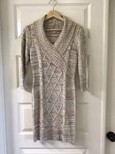 Pink Rose Sweater Dress Womens S, 3/4 Sleeve, Bodycon, Barbie, Date Night, Y2K