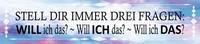 Blechschild 10X46 Cm Stell Dir 3 Fragen Will Ich Das Deko Geschenk Schild