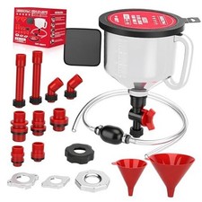 22-Piece No-Spill Coolant Filling Funnel Kit and Siphon Hose Pump, Radiator
