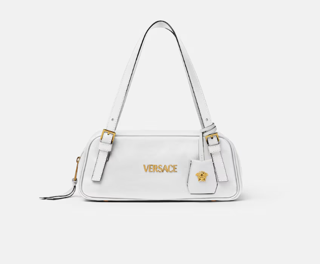 Versace Tag Unisex Large Duffle Bag White Brand NEW