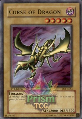 1. Auflage Fluch des Drachen Super Rare LOB-E053 Yugioh