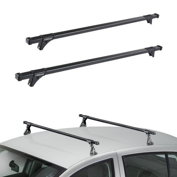 FüR Dacia Logan 1 I 4-TüR 04-12 Fixpunkt DachträGer Stahl GepäCkträGer F-F-image