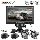 Essgoo 7" Car Monitor + 2x Rear View Camera Rear Parking Camera Parking Aid
