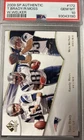 2009 SP Authentic #172 Tom Brady Randy Moss Wes Welker  Trios SP PSA 10  Pop 16