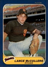 1986 Fleer Baseball (221-440) - You Pick - FREE SHIPPING 5+ Cards READ NM