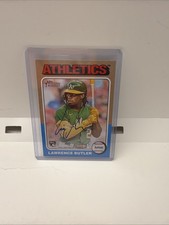 2024 Topps Heritage Lawrence Butler Rookie On Card Auto Athletics Real One Autos. rookie card picture