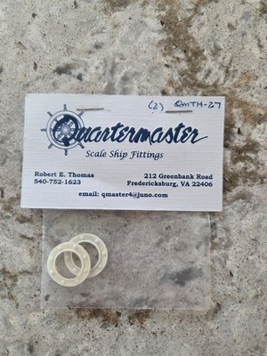 Quartermaster Scale Model Ship Fittings Porthole QmTH-27, ID-12mm, OD-19mm 