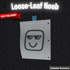 Roblox:  Loose-Leaf Noob ? Exclusive Accessory
