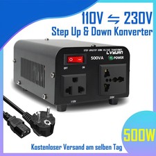 500W Spannungswandler Step Up & Down Konverter 110V ⇄ 230V Stabil Werkstatt Haus