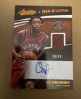 Panini 2017-18 Absolute Ink & Leather OG Anunoby Auto Mem Raptors /99