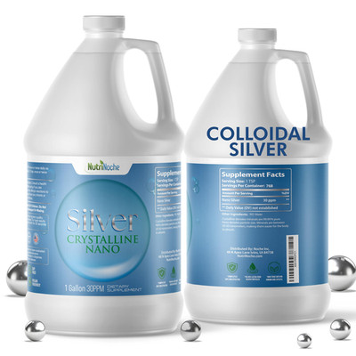 Nutrinoche Colloidal Silver Liquid Supplement - Premium Silver For Immune