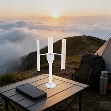 AXIS WIND TURBINE GENERATOR 3-BLADE PERMANENT MAGNET VERTICAL AXIS WIND TURBINE