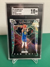 2019-20 Panini Prizm Far Out! Fast Break #1 Stephen Curry SGC  10