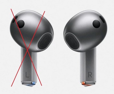 Samsung Galaxy Buds 3 SM-R530 Silber NUR DER RECHTE Bluetooth Kopfhörer