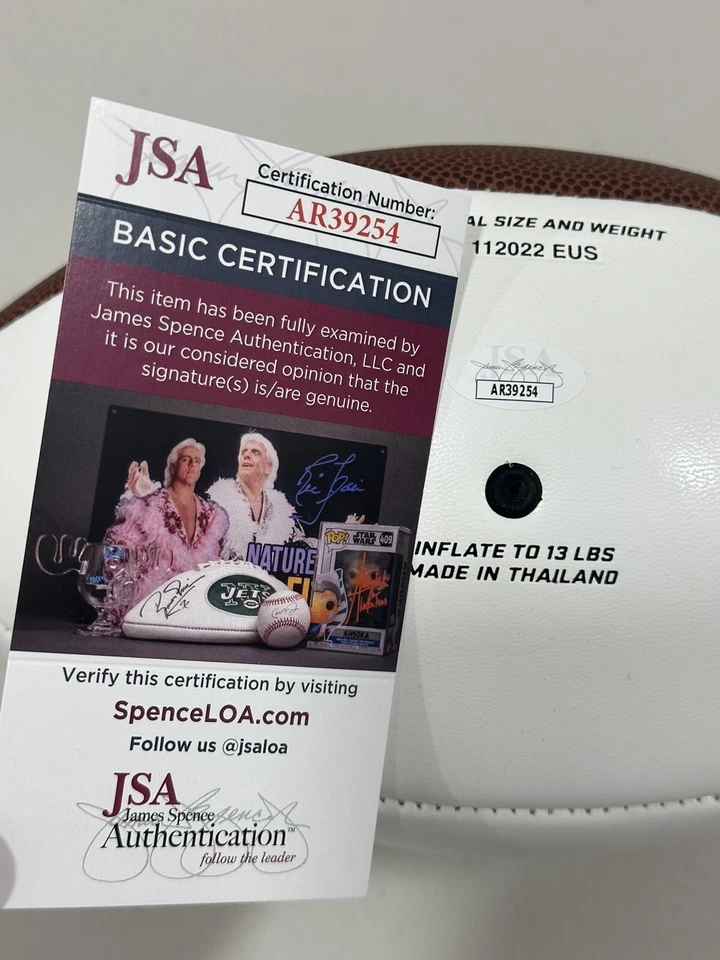 Miller Moss Signed White Panel USC Trojans Football Autographed Auto JSA COA - Image 2 of 2