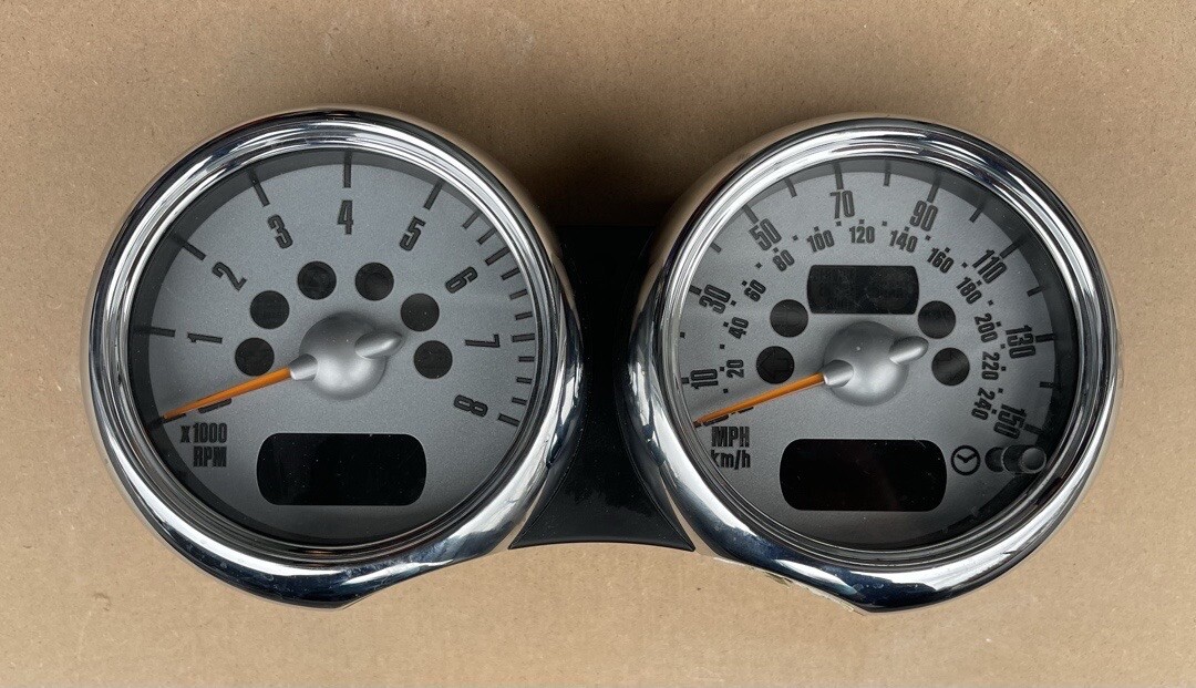20022006 Mini Cooper R50 R52 R53 Dual Gauge Instrument Cluster eBay