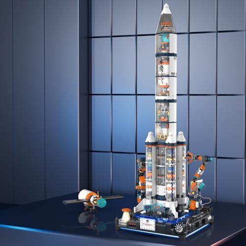 Space Rocket Building Sets for Boys, Space Shuttle Rocket Ship for Adults, - Picture 7 of 8