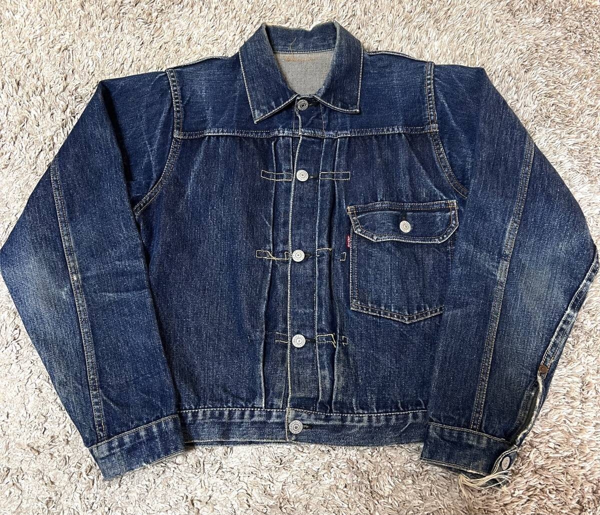 Levi's 40s Vintage Denim Jacket 506XX Single Sleeve Slide Buckle