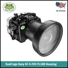 Seafrogs 130FT Waterproof Scuba Diving Underwater Housing for Sony FX3 I FX30