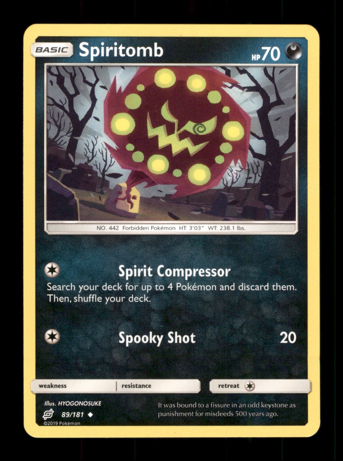Spiritomb 89/181 Non-Holo Nintendo  Pokemon Trading Card TCG 