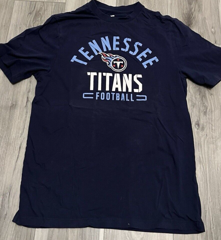Tennessee Titans NFL Football Fanatics Mens Medium Graphic T Shirt Blue