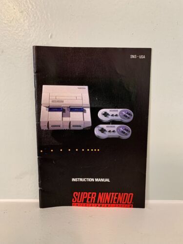Super Nintendo SNES OEM Controller AC Adapter RF Switch Manual Lot Excellent - Picture 7 of 8