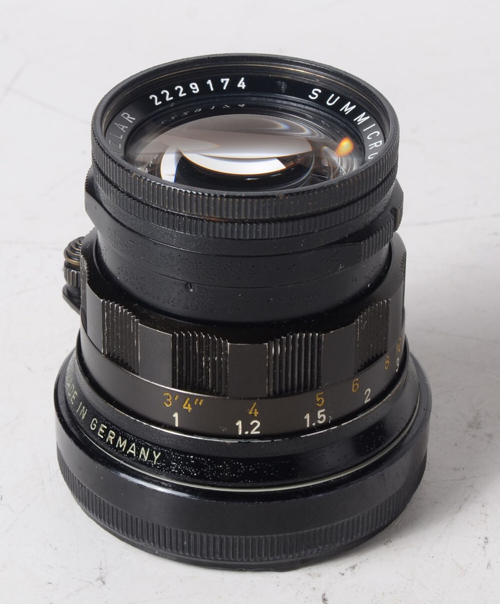 PETTY　ズミクロン50mm ブラックペイント Black Paint Leica black paint 50mm summicron lens - 2nd version circa