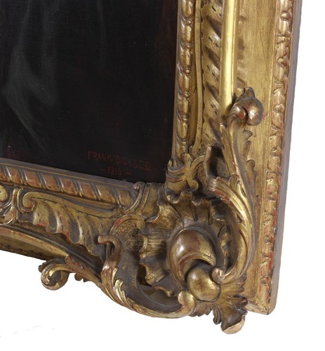 Frank Dicksee Huge Large Fine Antique Oil Painting Portrait of Noble Lady Signed - Picture 6 of 12