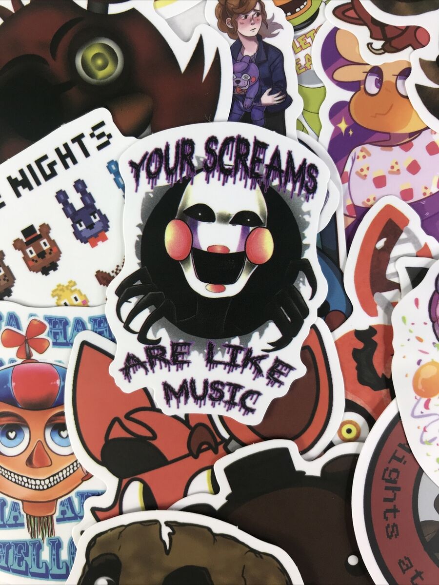 Fnaf Security Breach Sticker Set Five Nights at Freddy's 