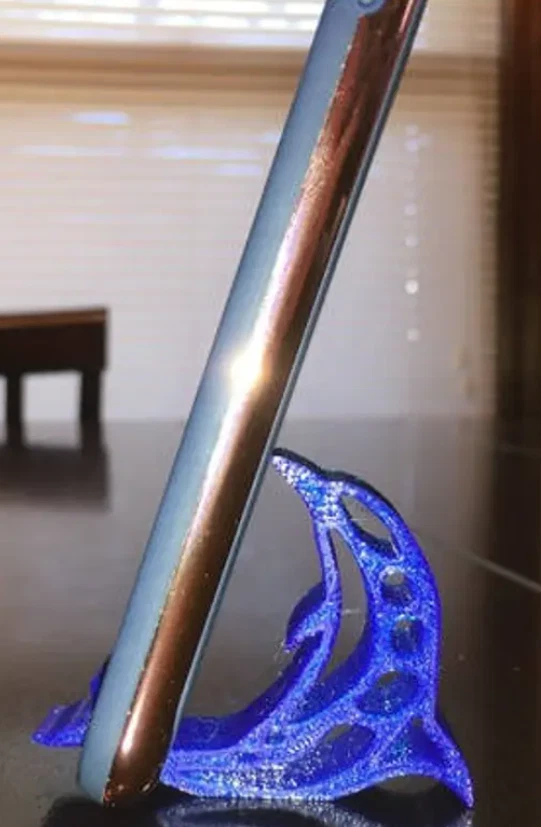 Dolphin Phone Stand, Phone Holder, Tablet Stand, Card Holder - Image 3 of 4