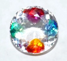 Pitambari Sapphire Natural Bi-Colour 94-95 Ct Round Cut Loose Certified Gemstone