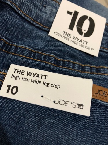 JOE’S The WYATT High Rise Wide Leg Crop Denim Jeans Size 10 USA Cayla Wasteland - Picture 2 of 12