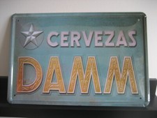 AFFICHE TÔLE BIÈRES DAMM