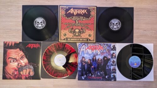 Anthrax Vinyl LP Sammlung Fistful Of Metal The Greater Of Two Evils Trash Metal - Bild 1 von 4