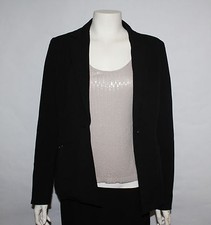 New York and Company Black Stretch Blazer Top Size 6