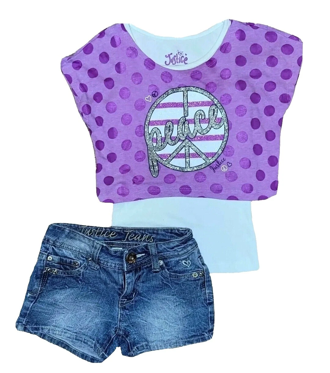 Justice Short Sleeve 6 Size Outfits & Sets for Girls