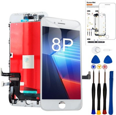 For iPhone 8 Plus Screen Replacement 5.5 Inch Frame Assembly LCD Display 3D