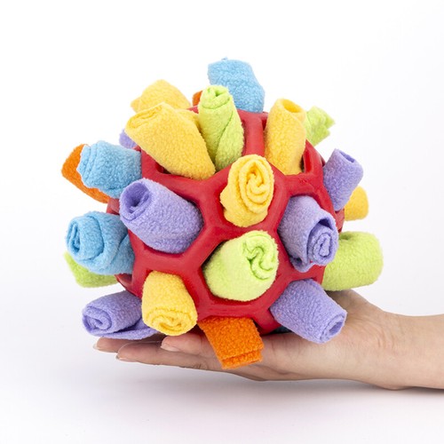 Pet Snuffle Toy Sniffing Treat Puzzle Feeder Toy Dog Foraging Nose Training Ball - Picture 24 of 38