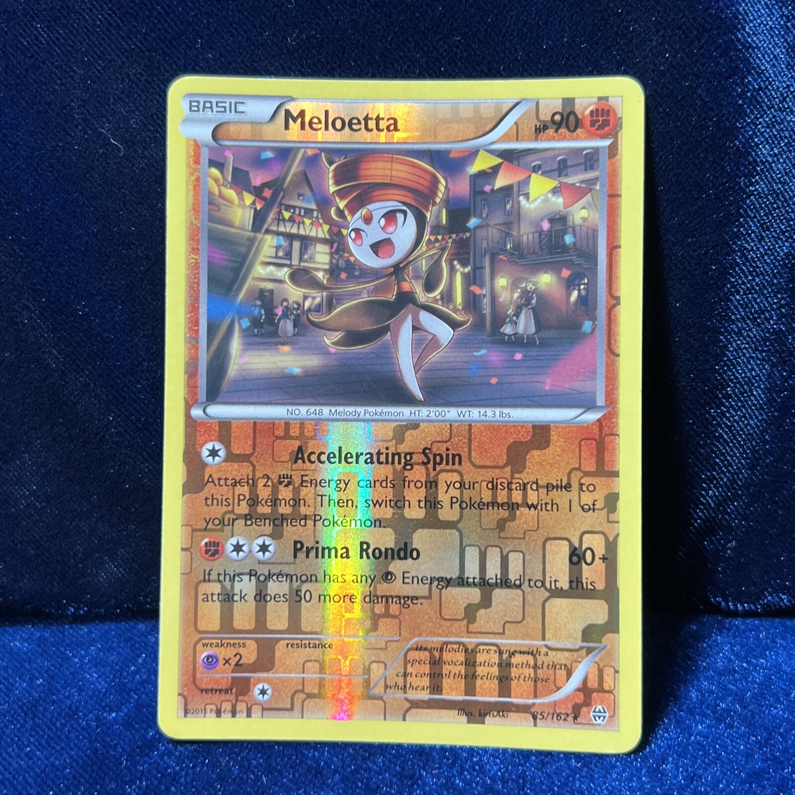 Meloetta 85/162 Reverse Holo Rare BREAKthrough Pokemon Card